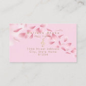 visitekaartje roze pianist (Achterkant)