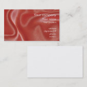 visitekaartje "Roze satin" (Voorkant / Achterkant)