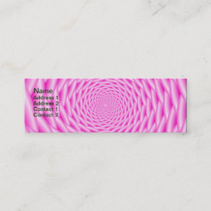 Visitekaartje Roze spirale wieg