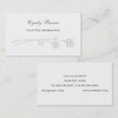 Visitekaartje Rozen in reliëfdruk (Voorkant / Achterkant)