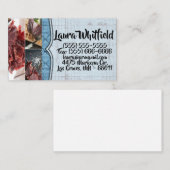 Visitekaartje rustieke Tin Paneel Plafondland West (Voorkant / Achterkant)