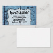 Visitekaartje rustieke Tin Paneel Plafondland West (Voorkant / Achterkant)