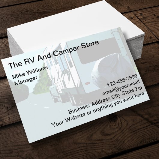 Visitekaartje RV en Camper Store