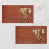 visitekaartje Safari Elephant (Voorkant / Achterkant)