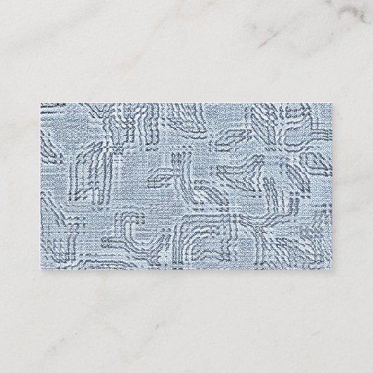 Visitekaartje Sapphire Leaf (Achterkant)