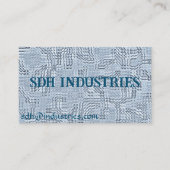 Visitekaartje Sapphire Leaf (Voorkant)