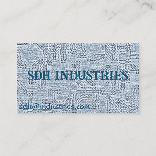 Visitekaartje Sapphire Leaf (Voorkant)