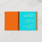 Visitekaartje, sassy {aanpasbare achtergrond} visitekaartje (Achterkant)