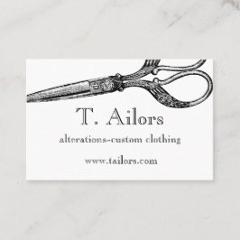 Visitekaartje  schaar