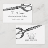 Visitekaartje schaar (Voorkant / Achterkant)