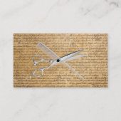 Visitekaartje  schaar- en comb-haar (Voorkant)