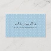 VISITEKAARTJE schattig stijlvol roze pastel bleek  (Achterkant)