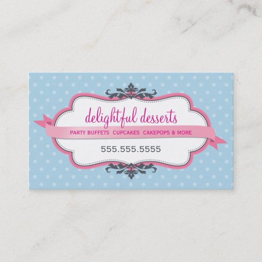 VISITEKAARTJE schattig stijlvol roze pastel bleek  (Voorkant)