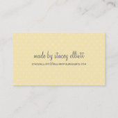 VISITEKAARTJE schattig stijlvol roze pastel bleek  (Achterkant)