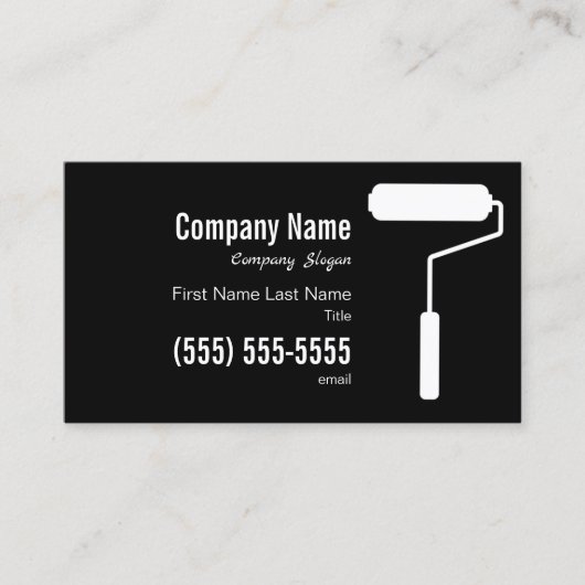 Visitekaartje schilder (Voorkant)