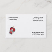 Visitekaartje schilder (Achterkant)