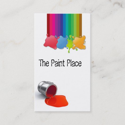 Visitekaartje schilder (Voorkant)