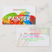 Visitekaartje schilder (Voorkant / Achterkant)