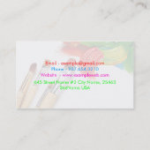 Visitekaartje schilder (Achterkant)