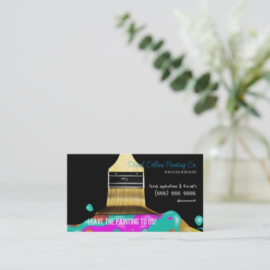Visitekaartje schilder (Staand voorkant)