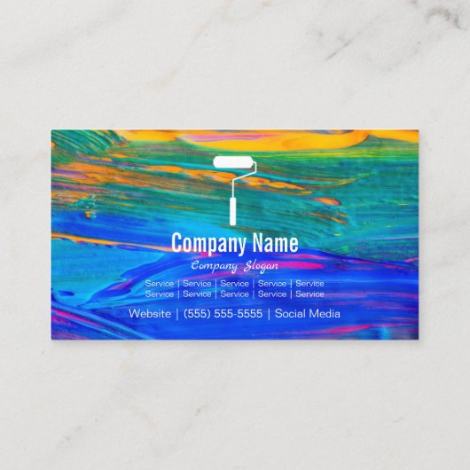 Visitekaartje schilder (Achterkant)