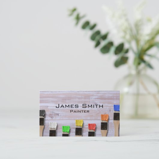 Visitekaartje schilder (Staand voorkant)