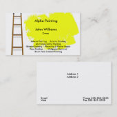 Visitekaartje schilder (Voorkant / Achterkant)