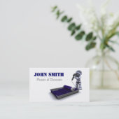 Visitekaartje schilder en decorator (Staand voorkant)