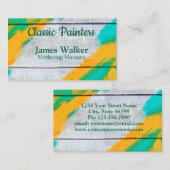 Visitekaartje schilder en kunstenaar (Voorkant / Achterkant)