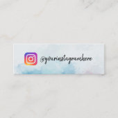 Visitekaartje Schilderblad Blauw instagram (Voorkant)