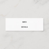 Visitekaartje Schilderblad Blauw instagram (Achterkant)