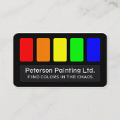 Visitekaartje schilderen met Slogen (Voorkant)