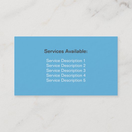 Visitekaartje schilderingsdiensten (Achterkant)