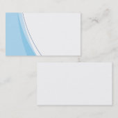 Visitekaartje Schone blauwe en witte vuilnisopmaak (Voorkant / Achterkant)