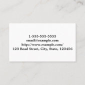 Visitekaartje Schone en vlakke schoonheidsadviseur (Achterkant)