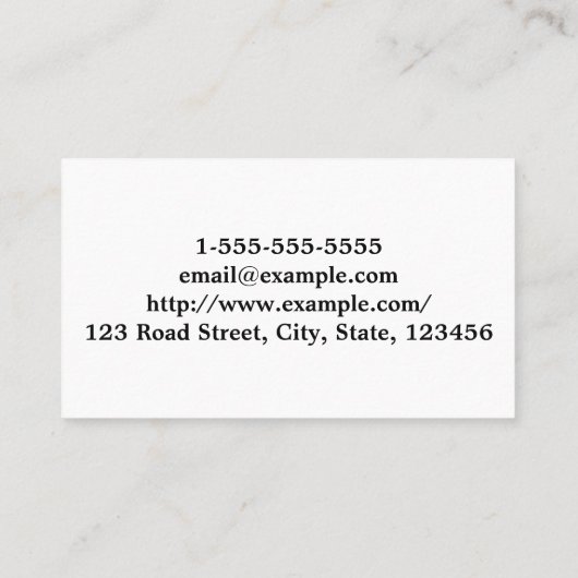 Visitekaartje Schone en vlakke schoonheidsadviseur (Achterkant)