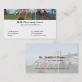 Visitekaartje schoolleraar (Voorkant / Achterkant)