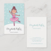 Visitekaartje schoolleraar dans (Voorkant / Achterkant)