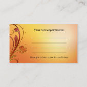 Visitekaartje Schoonheid en Nail Salon Benoeming Afsprakenkaartje (Achterkant)