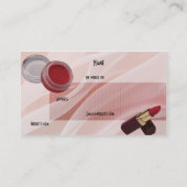 Visitekaartje Schoonheid Make-Up Roze (Achterkant)