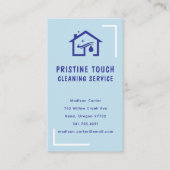Visitekaartje schoonmaakdienst verticaal eenzijdig (Voorkant)