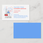 Visitekaartje schoonmaakdienst voor woningen (Voorkant / Achterkant)