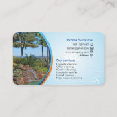 Visitekaartje schoonmaakservice (Achterkant)