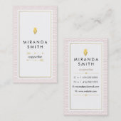 Visitekaartje schrijver auteur - Afbeelding geomet (Voorkant / Achterkant)