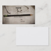 Visitekaartje Schrijver Auteur-editor (Voorkant / Achterkant)