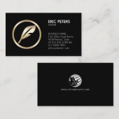 Visitekaartje schrijver schrijver (Voorkant / Achterkant)