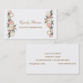 Visitekaartje Scroll en Rozen (Voorkant / Achterkant)