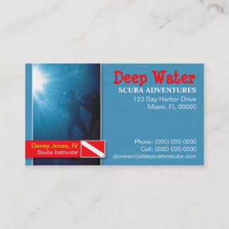 Visitekaartje Scuba Instructor