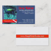 Visitekaartje Scuba Instructor (Voorkant / Achterkant)