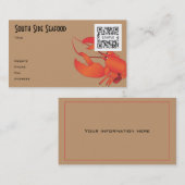 visitekaartje Seafood (Voorkant / Achterkant)